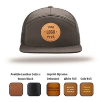 Leather Patch Hats -7 Panel Richardson 168