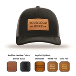 Leather Patch Decoration on Buyer-Provided Hats