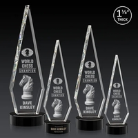 This Optical Crystal Springfield 3D Award on base features an elongated,......