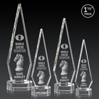 This Optical Crystal Springfield 3D Award on base features an elongated,......