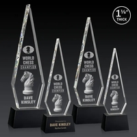 This Optical Crystal Springfield 3D Award on base features an elongated,......