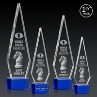 This Optical Crystal Springfield 3D Award on base features an elongated,......
