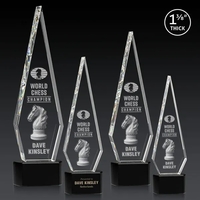 This Optical Crystal Springfield 3D Award on base features an elongated,......