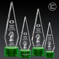 This Optical Crystal Springfield 3D Award on base features an elongated,......