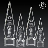 This Optical Crystal Springfield 3D Award on base features an elongated,......