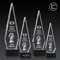 This Optical Crystal Springfield 3D Award on base features an elongated,......