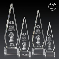 This Optical Crystal Springfield 3D Award on base features an elongated,......