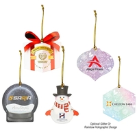 Custom shaped acrylic ornaments with string for hanging.... from ASI 61125...