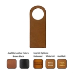 Full-Grain Leather Door Hanger - Do Not Disturb Sign