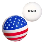 Stars and Stripes Patriotic Round Stress Ball