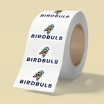 5" x 3" BOPP stickers on roll - 3.5mil