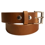 LIMITED: Medium Brown 9/ 10 oz Full-Grain Leather Belt with