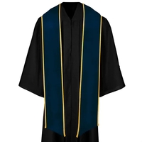 Navy graduation sash with a gold binded edge... from ASI 98085 Wolfmark