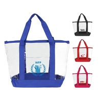 Clear Zipper Tote Bag