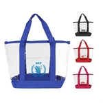 Clear Zipper Tote Bag