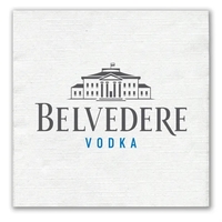 5" x 5" white one-ply beverage napkin with linen embossing.... from ASI 91880...