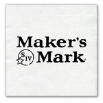 1-Ply White Beverage Napkin - Linen Embossed, FSC Certified