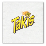 1 Ply White Beverage Napkin Linen Embossed, Digital, FSC