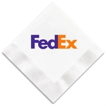 1-Ply White Beverage Napkin