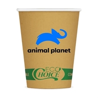 12 oz. Kraft paper cup with screen printing.... from ASI 91880 Tranter...