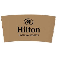 Kraft insulated coffee clutches made from recycled materials; designed to...