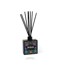 8 oz. Black Glass Reed Diffuser - Printed