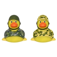 Rubber soldier duck
