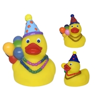 Rubber "Here for the Party" duck.... from ASI 31977 Adline Industries Inc