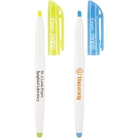 Chisel tip erasable highlighter that highlights and erases clean... from ASI...
