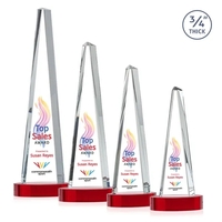 Majestic Tower VividPrint™ Award on Alberton Base - Red