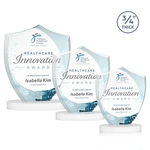 Scudo Shield VividPrint™ Award on Alberton Base - White