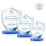 Scudo Shield VividPrint™ Award on Alberton Base - Sky Blue