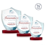 Scudo Shield VividPrint™ Award on Alberton Base - Red