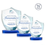 Scudo Shield VividPrint™ Award on Alberton Base - Blue