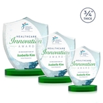 Scudo Shield VividPrint™ Award on Alberton Base - Green