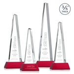 Majestic Tower Award on Newhaven Base - Red
