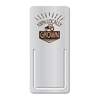 Aluminum, Brass or PVC Small Rectangle Shaped Bookmark