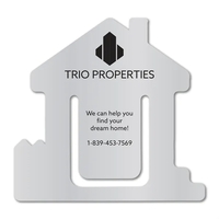 Aluminum, Brass or PVC House Shaped Bookmark