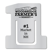 Aluminum, Brass or PVC Number One Shaped Bookmark