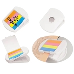 Memo holder clip with magnet and self adhesive flags