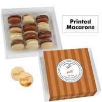 Printed Macaron Gift Set / 12 Pack