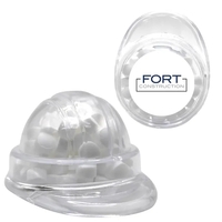 Sugar-free peppermint mini mints inside a hard-hat shaped container... from...