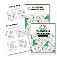 This 20 page sudoku book with Full Color Logo on front... from ASI 56080...