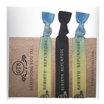 Hair Ties w/ Custom printed Backer Card - 3 Pack