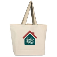 19" x 14" x 4" cotton canvas tote bag with 22"... from ASI 39552 BEL Promo