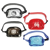 Clear stadium friendly TPU fanny pack with an adjustable poly-web waist......