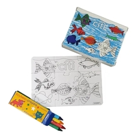 5" x 7" coloring puzzle with crayons and chipboard box... from ASI 44830 The...