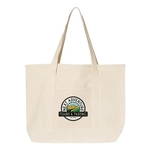 Q-Tees 34.6L Large Canvas Deluxe Tote