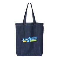 Liberty Cotton Denim Gusseted Tote Bag