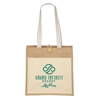 Izzy™- Jute Tote - Screen Print